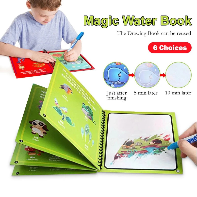 Magic Coloring Book For Kids Magic Pen Drawing Book Kids Painting Toys ...