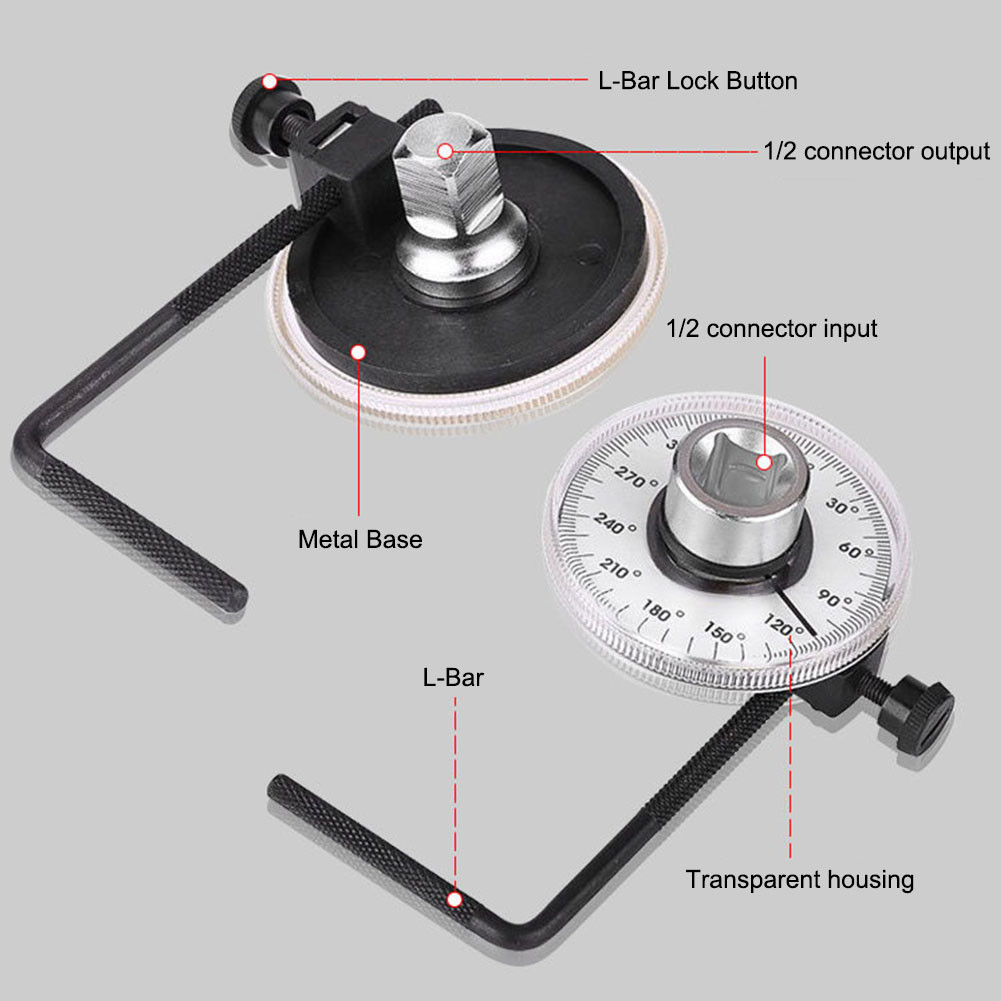 Torque Wrench Torque Meter Dial Spanner Angle Torque Gauge Automotive ...