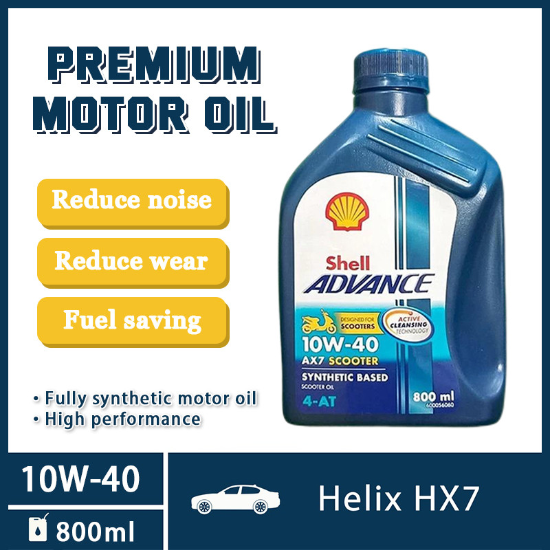 SHELL ADVANCE AX 4T 10W-40 BLUE 800 ML | Shopee Philippines