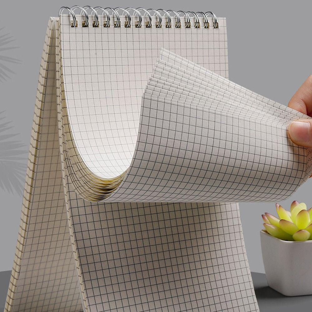 LET Coil Notebook, Flip-up Type Grid Line Journal Diary Book, Fashion ...