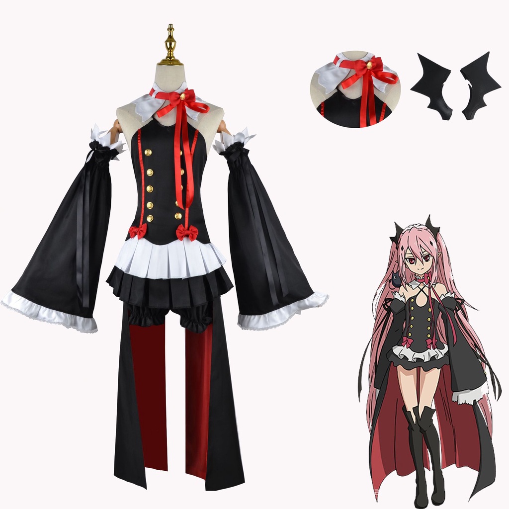 COD！Seraph of the End Krul Tepes Cosplay Costume Anime Outfit Xmas ...