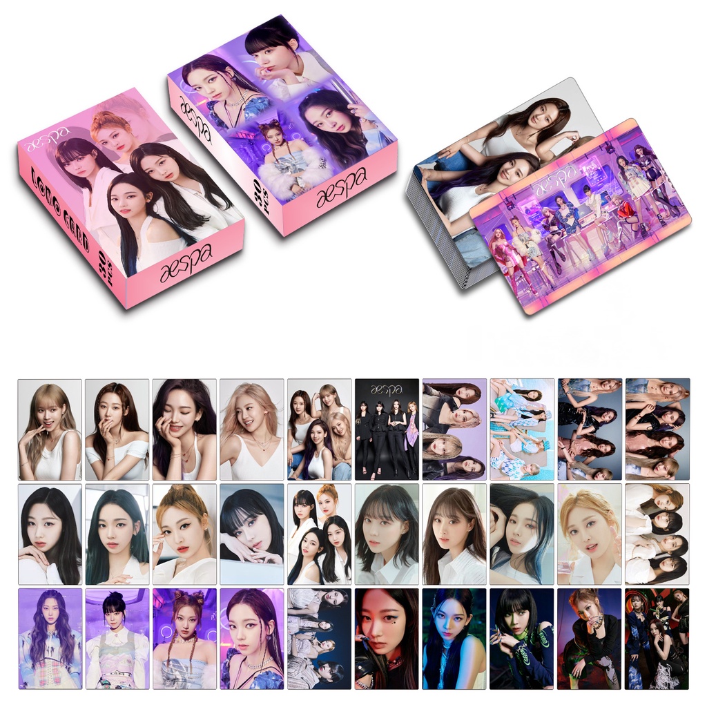 30pcs/box AESPA Album New Album Photo MY WORLD Photocards 2023 Season's ...