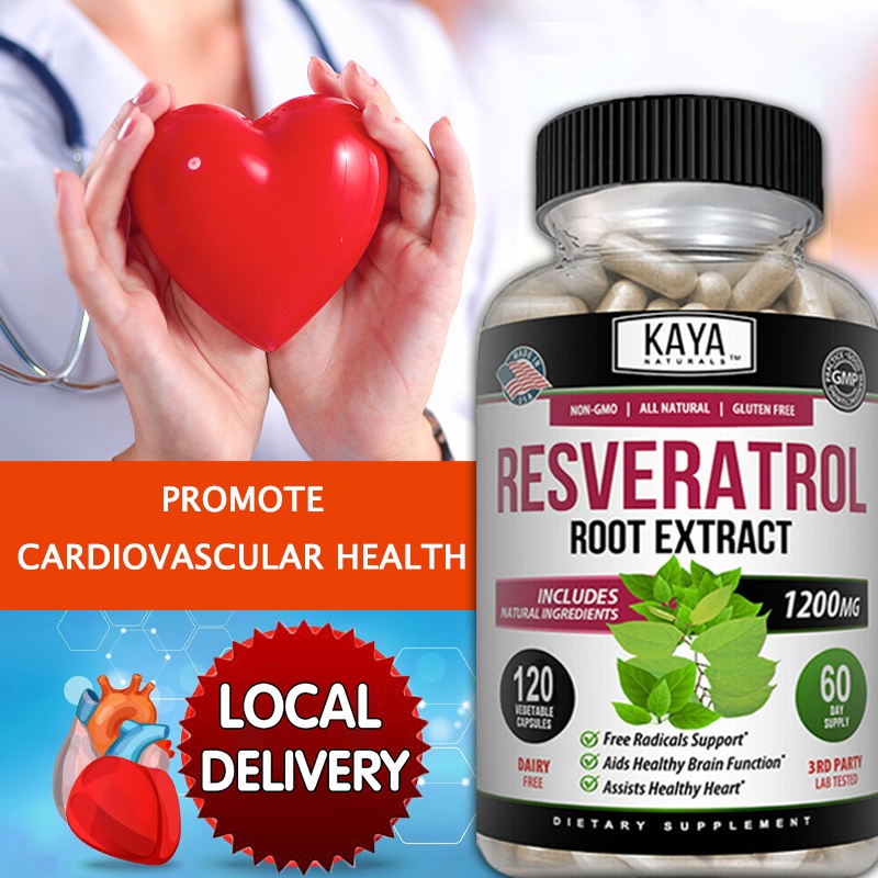 Powerful Resveratrol for Heart Health, AntiAging, Delaying Aging