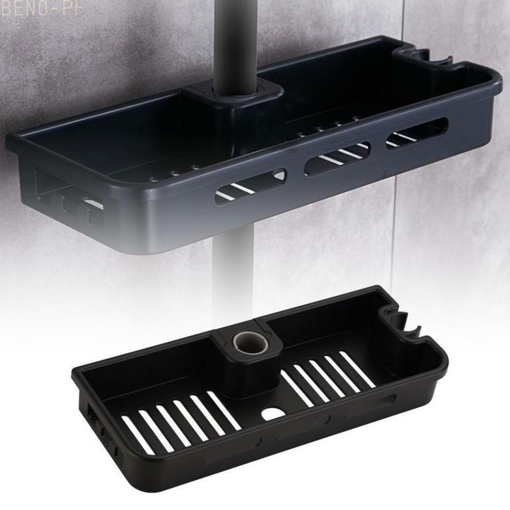 Shower Rack Tray Hanging No Drills No Glue Organiser Pole Rack Shower
