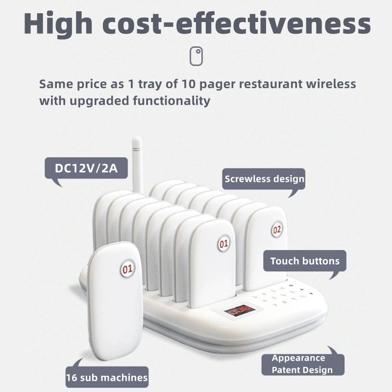 ♞Yoqu Beeper Pager Restaurant Pager Wireless Calling System Restaurant