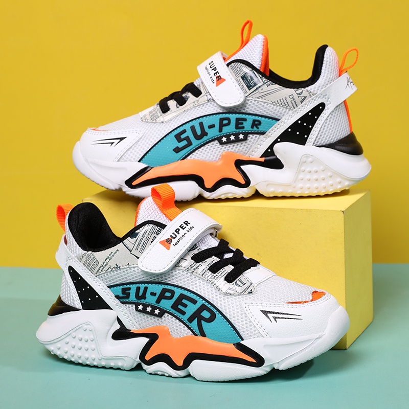 New Children Shoes Kids' Sneakers Breathable Mesh Sneakers Boys Sport Shoes  Fashion Casual Running Kids Shoe for Boys Size 28-39