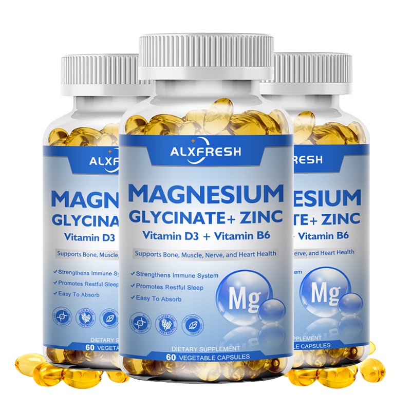 Alxfresh Magnesium Glycinate 500mg Dietary Supplement For Women And ...