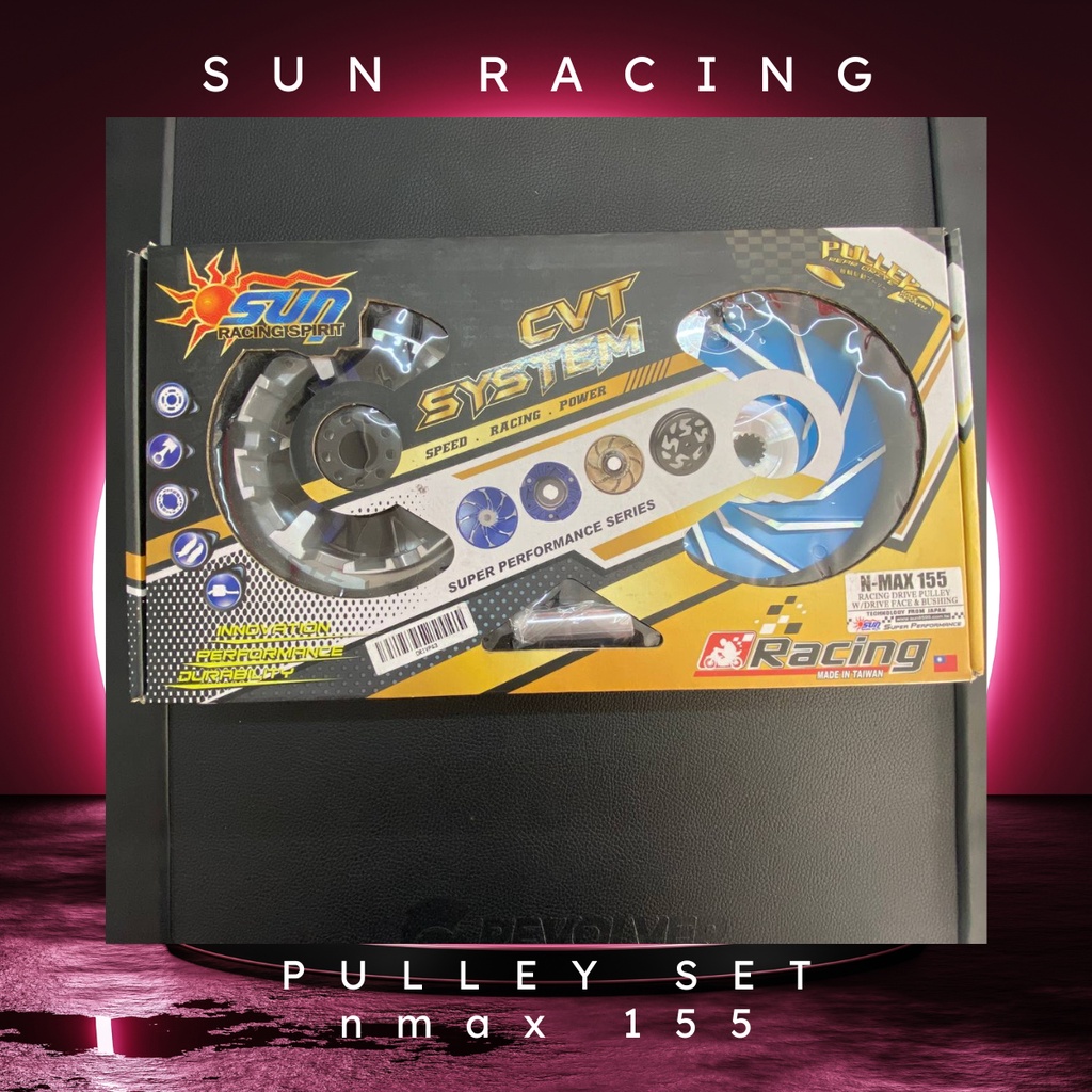 Sun racing pulley set for yamaha nmax 155 ripple | Shopee Philippines