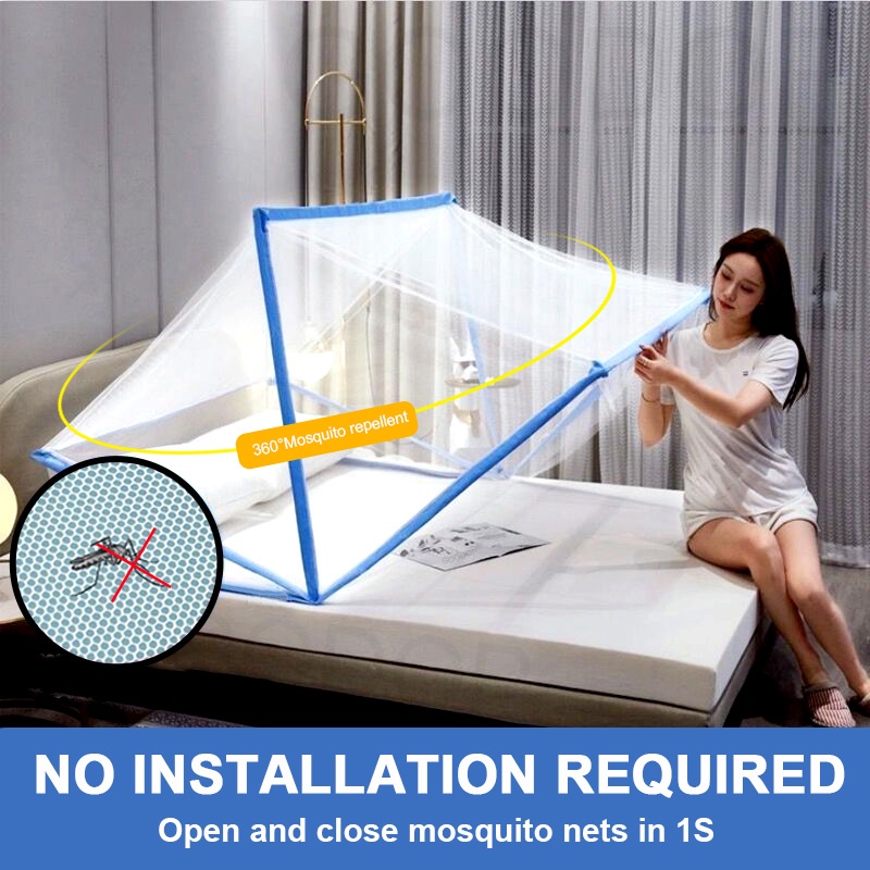 Kulambo Mosquito Net Foldable Living Mosquito Net 1.8 King/1.5 Queen ...