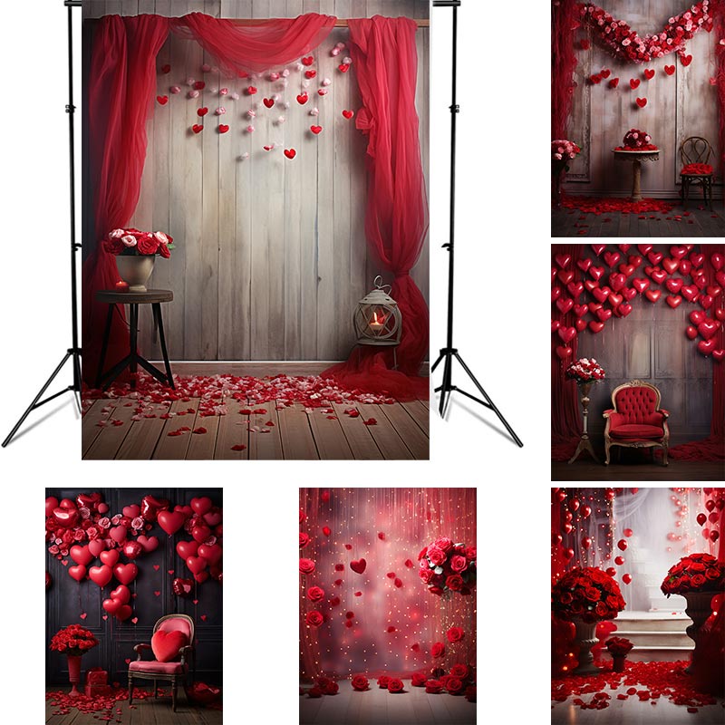 Happy Valentine's Day Backdrop For Photography lovers Couples Wedding ...