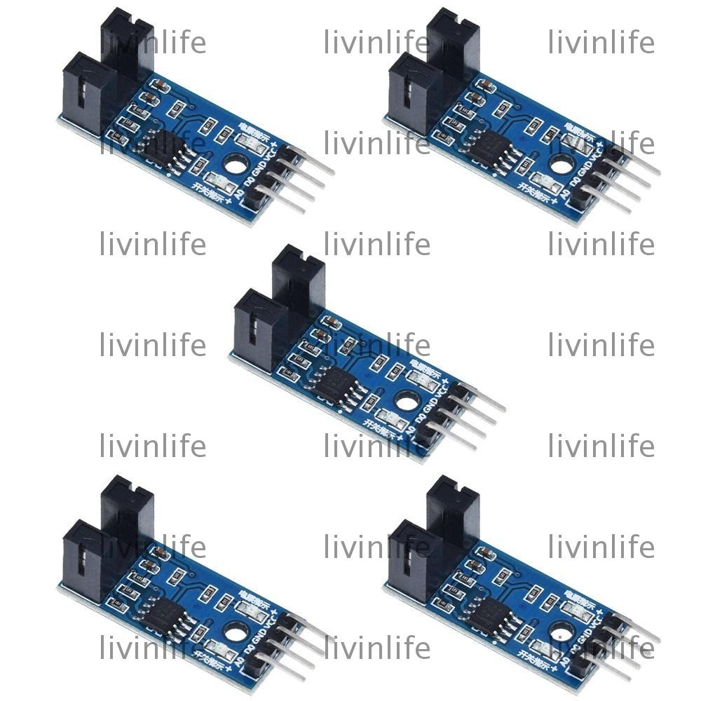 LIVINLIFE 5 PCS Speed Sensor Module, IR Optocoupler 3.3V To 5V Optical ...