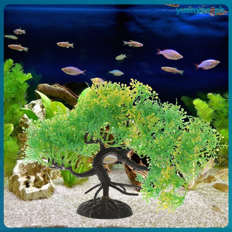 Artificial Aquarium Plants Faux Plastic Fish Bowl Landscaping Goldfish