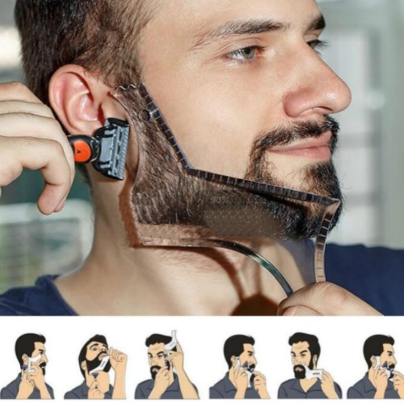 Men Beard Template StylingTool Double Sided Beard Shaping Comb Beauty ...