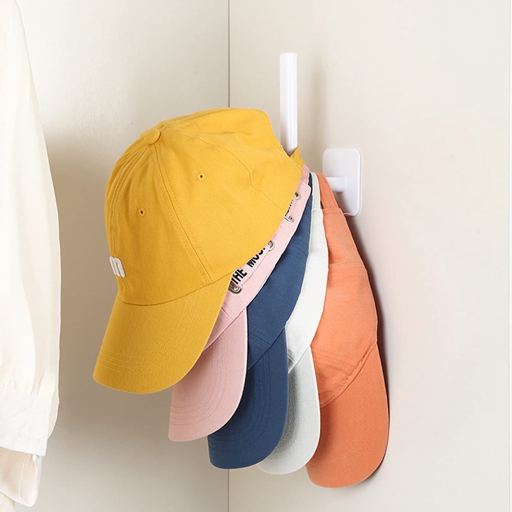 Hat Rack for Baseball Caps Adhesive Hat Hooks for Wall Cap Hanger ...