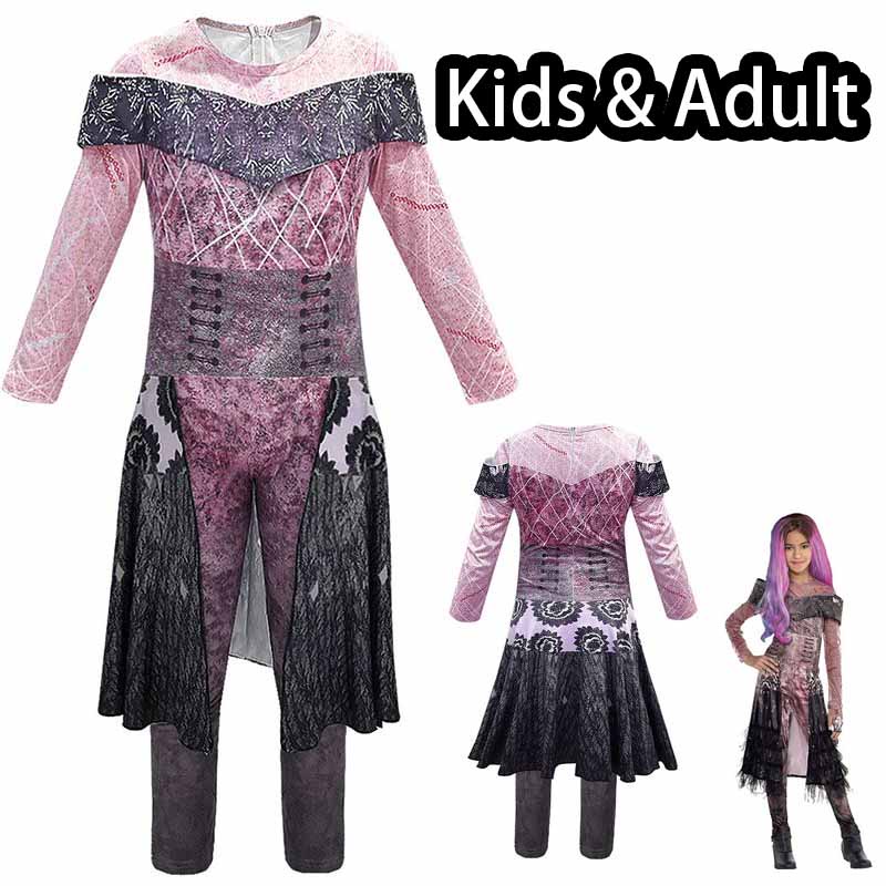 Descendants 3 Evil Audrey Cosplay Costume Kids Jumpsuit Fancy Dress ...