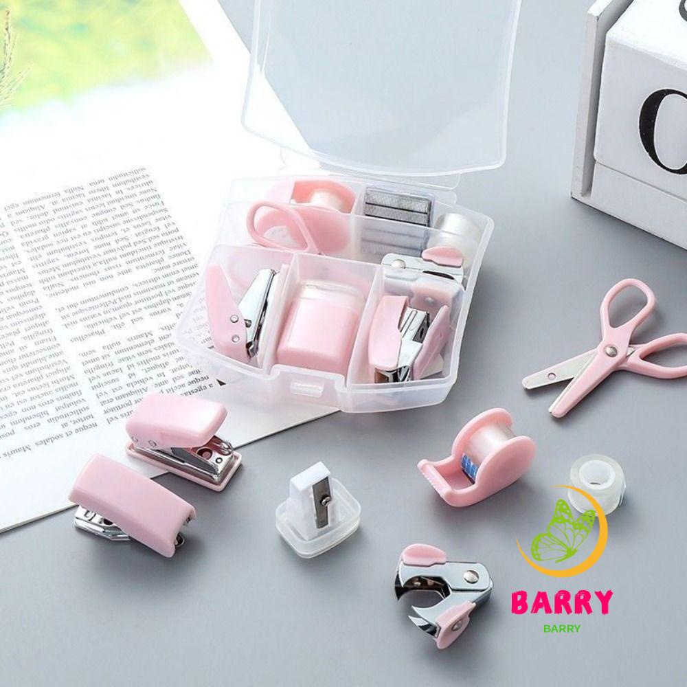 BARRY Mini Stapler Staple Punch, Scrapbooking DIY Crafts Stationery