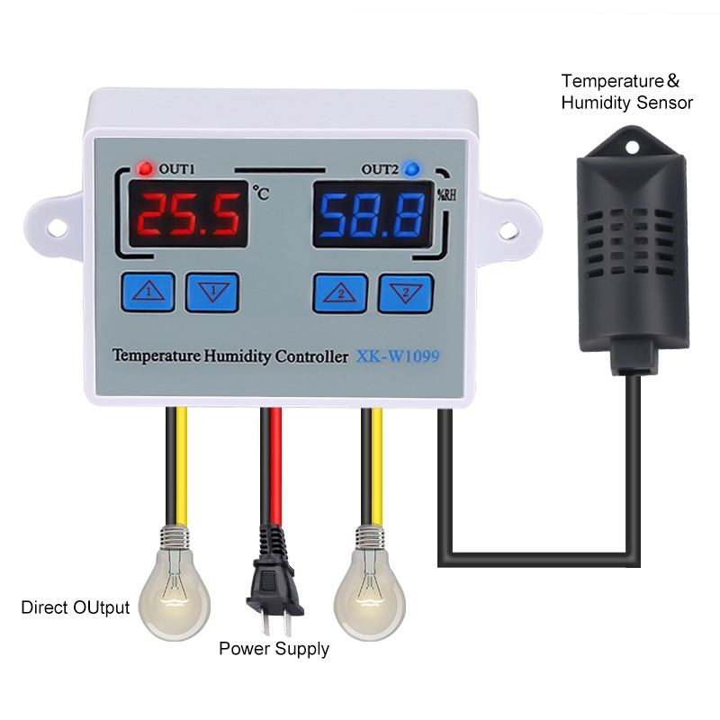 XK-W1099 Dual Digital Constant Temperature and Humidity Egg Incubator ...
