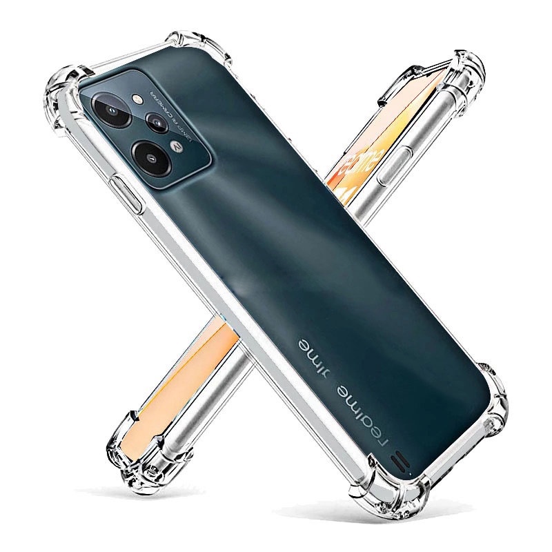 Realme C51 Case Transparent Shockproof Realme C53 C35 C55 C51 10T 9i 11 10  Pro+ 5G GT Neo 3T Narzo 60x 50 5G Transparent Shockproof TPU Back Clear 