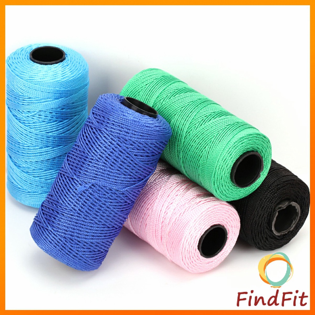 FindFit Polypropylene Nylon Sewing Thread for Crochet Knit Bag Hat 100g ...