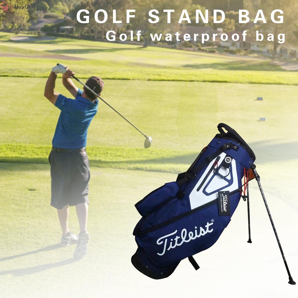 Waterproof Golf Stand Bag Adjustable Dual Straps Golf Bag Shopee