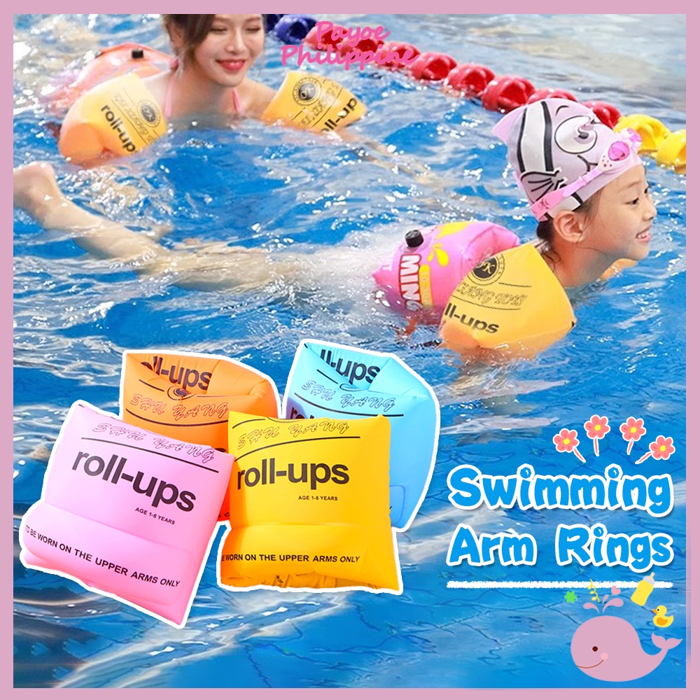 payoe adult Inflatable Swimming Arm Float Rings kids Swimming aids ...