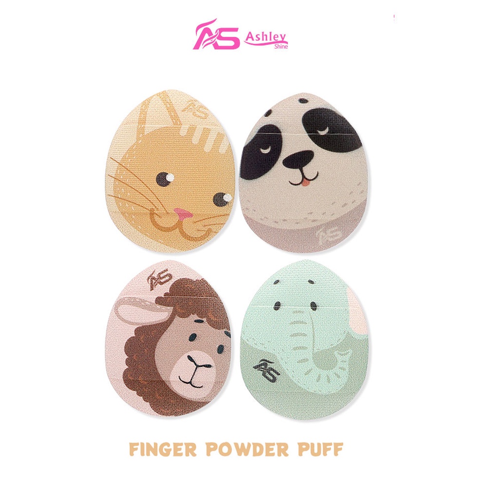 Ashley Shine Mini Fingertip Powder Puff Droplet Puff BB Cream Puff ...
