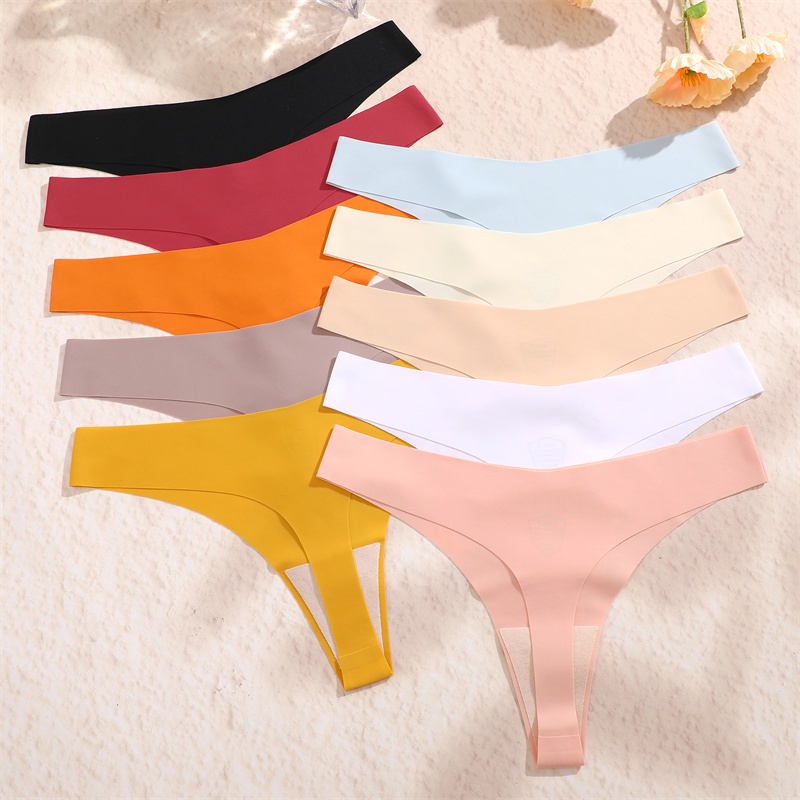 Women Sexy Panties Cotton Comfortable Thongs G-String Underwear Seamless  Panties 