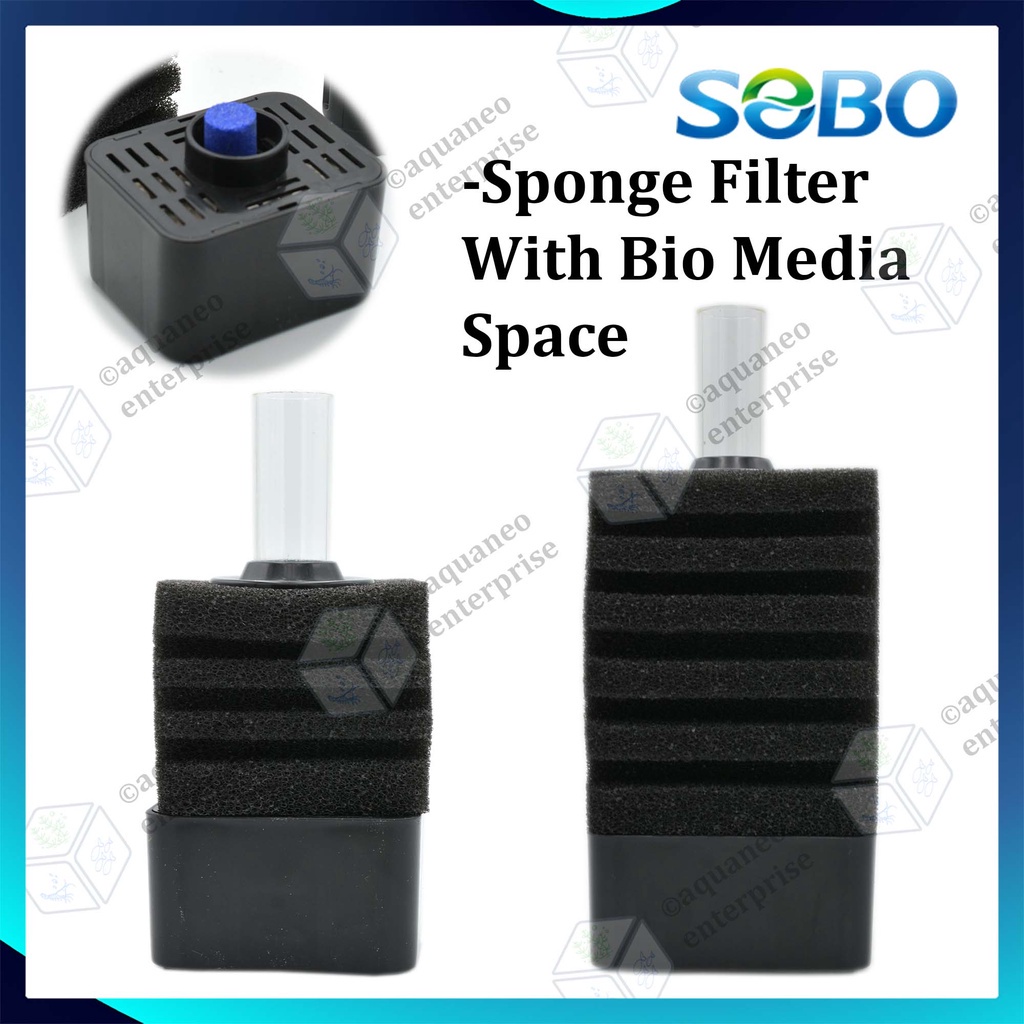 Sobo Aquarium Sponge Filter With Bio Media SB2601 SB2602 aquarium