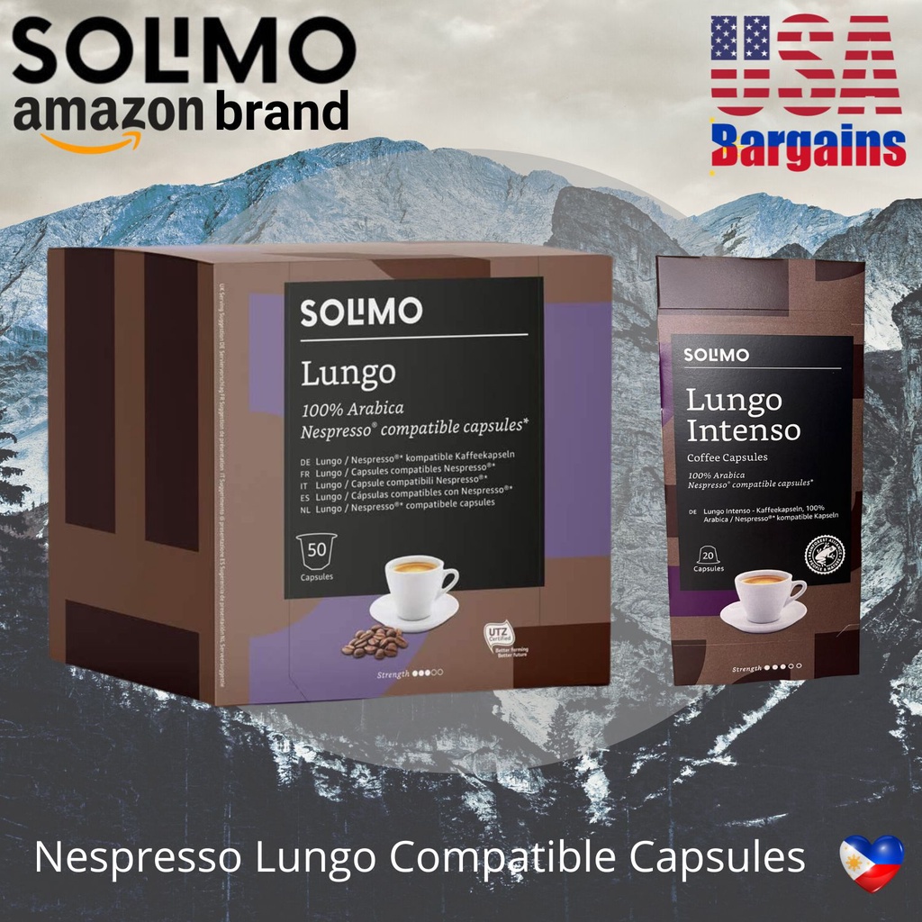 hot sale Amazon Brand Solimo Nespresso Compatible Coffee Nespresso Capsules Pods 50 Capsules Shopee Philippines