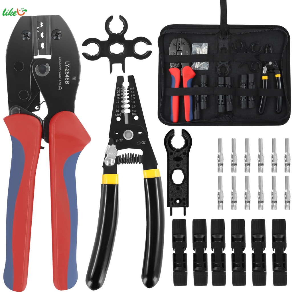 JMPH Solar Crimping Tool and Cable Cutter Set for 2.5/4/6 mm² Solar ...