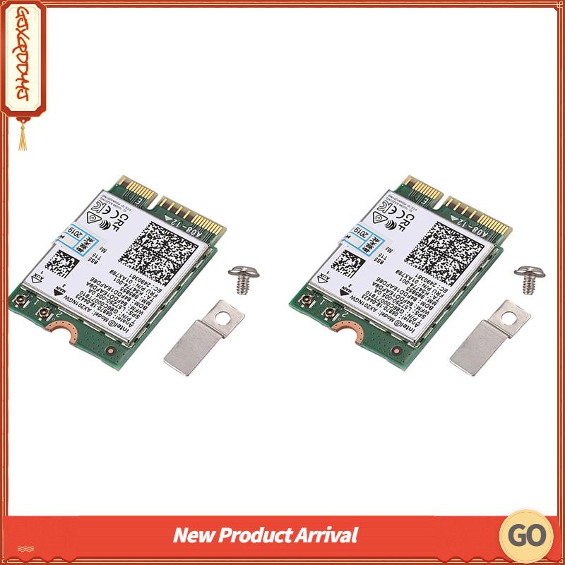 2x For Intel Wi Fi 6 Ax201 Bluetooth 50 Dual Band 24g5g Wireless Ngff Button E Cnvi Wifi Card 6749