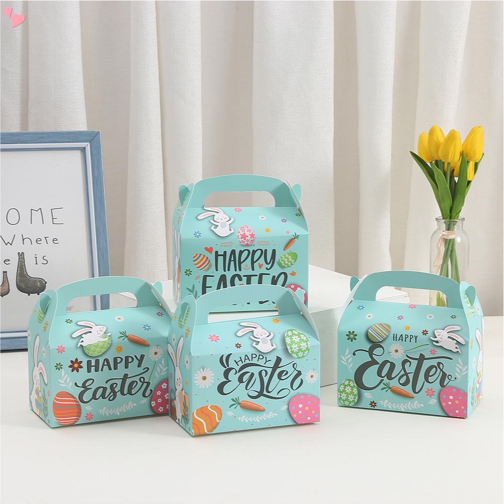 Easter Cake Box Party Candy Portable Paper Box Cartoon Rabbit Egg ...