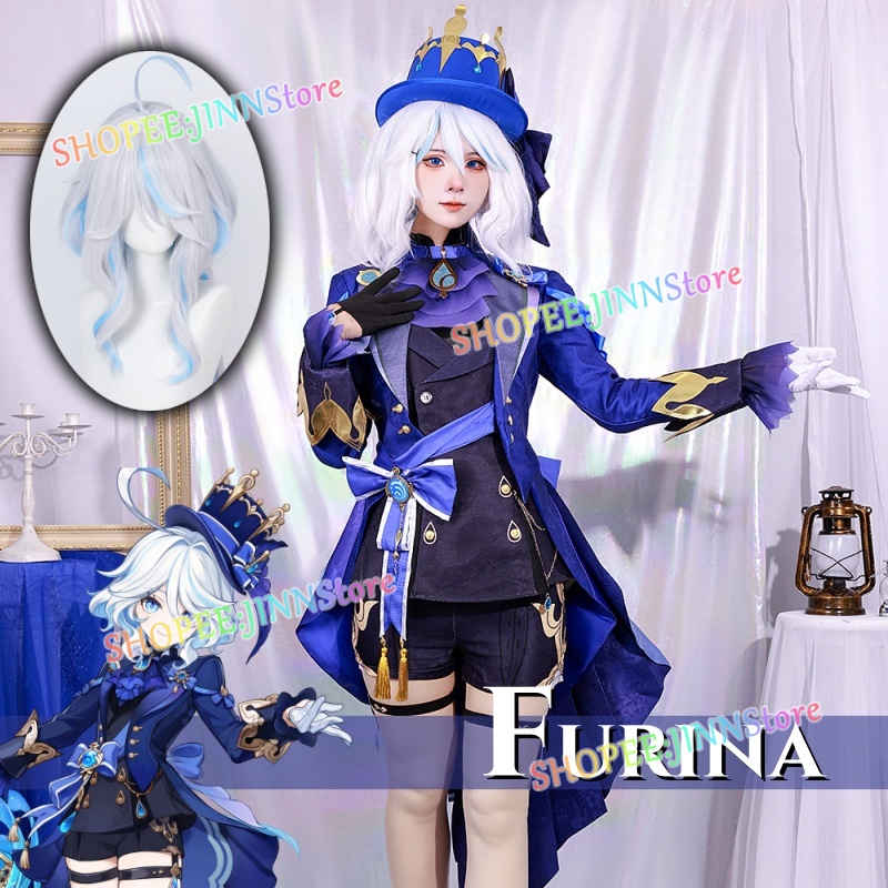 - JINN - New Dark/Light Furina de Fontaine Costume Cosplay Game Genshin ...