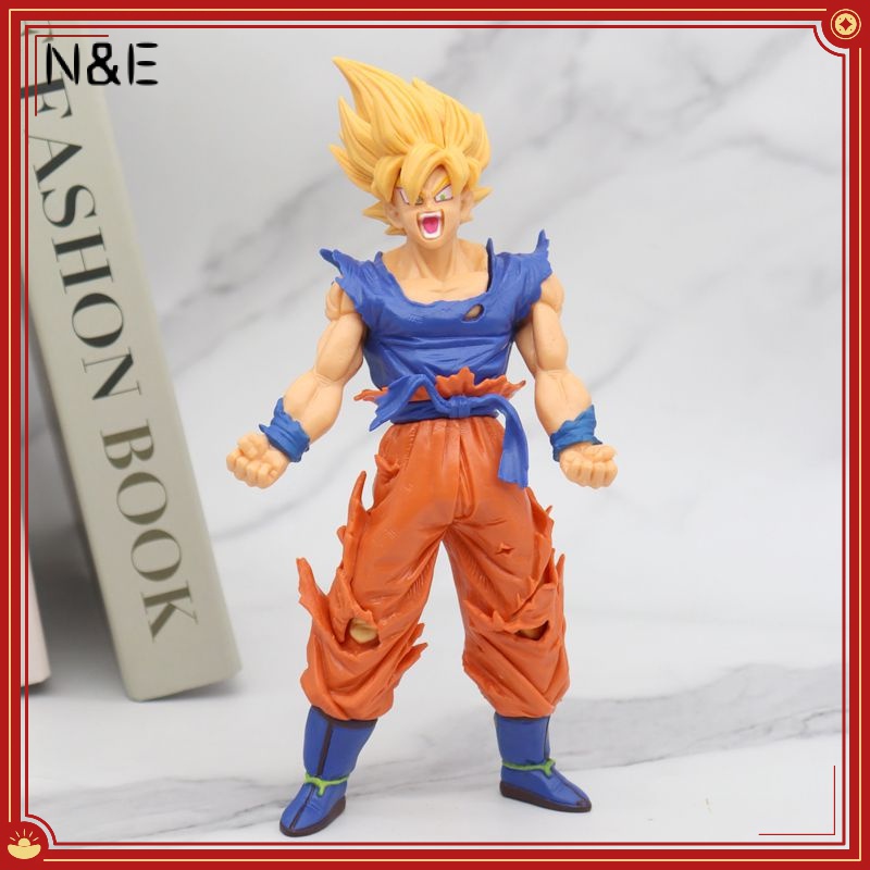 Anime Dragon ball boneco yellow hair beijita war damage action figure ...