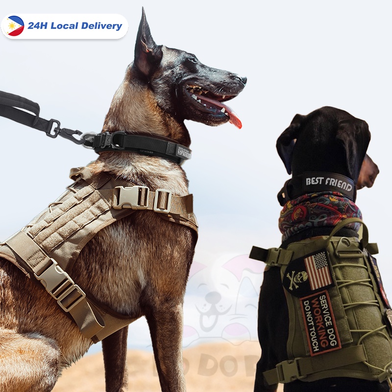 Tactical Military Vest K9 Pet Outdoor Training Vest Dog Harness and ...