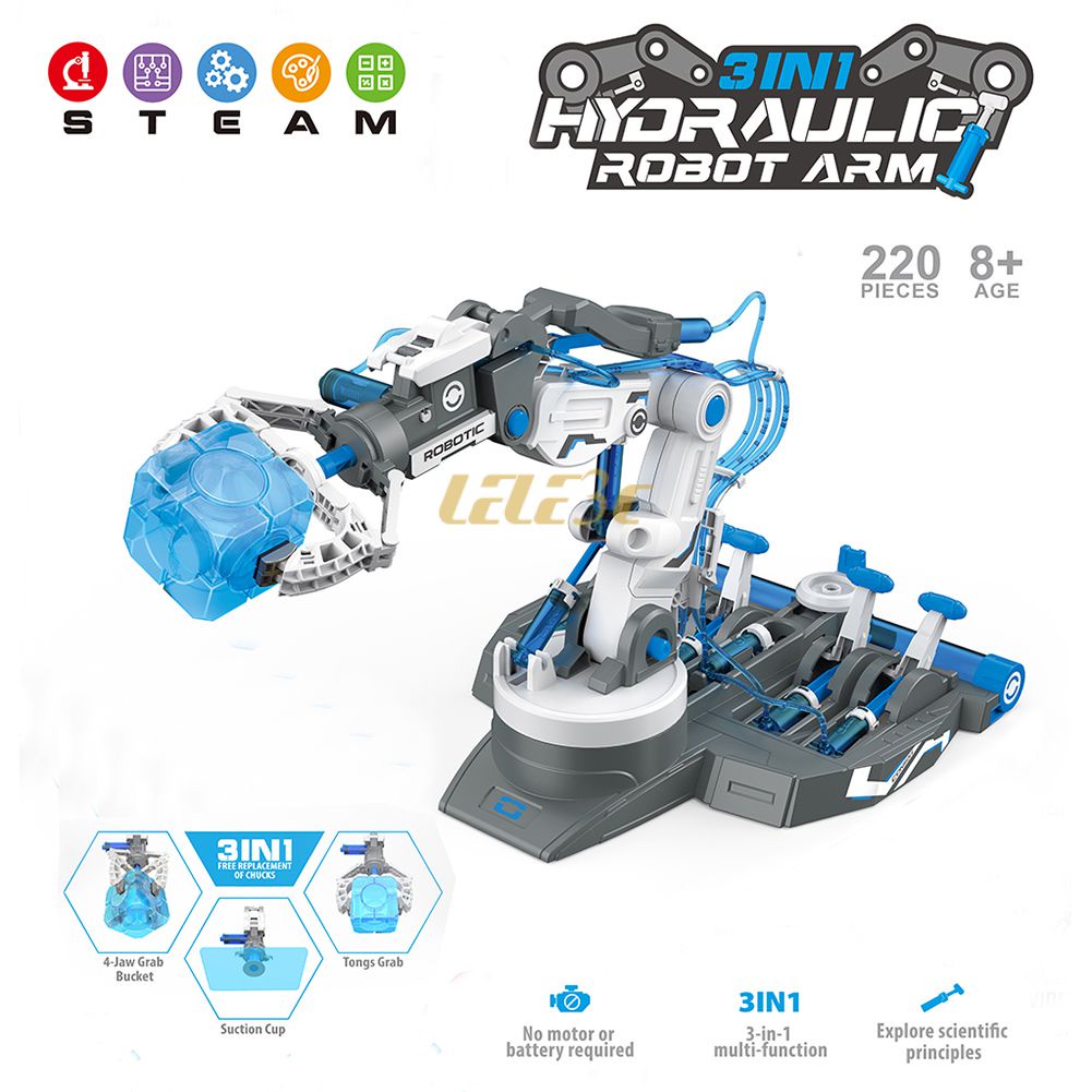 Hydraulic Kit 1 Set Birthday Gift Hydraulic Robot Arm No Battery