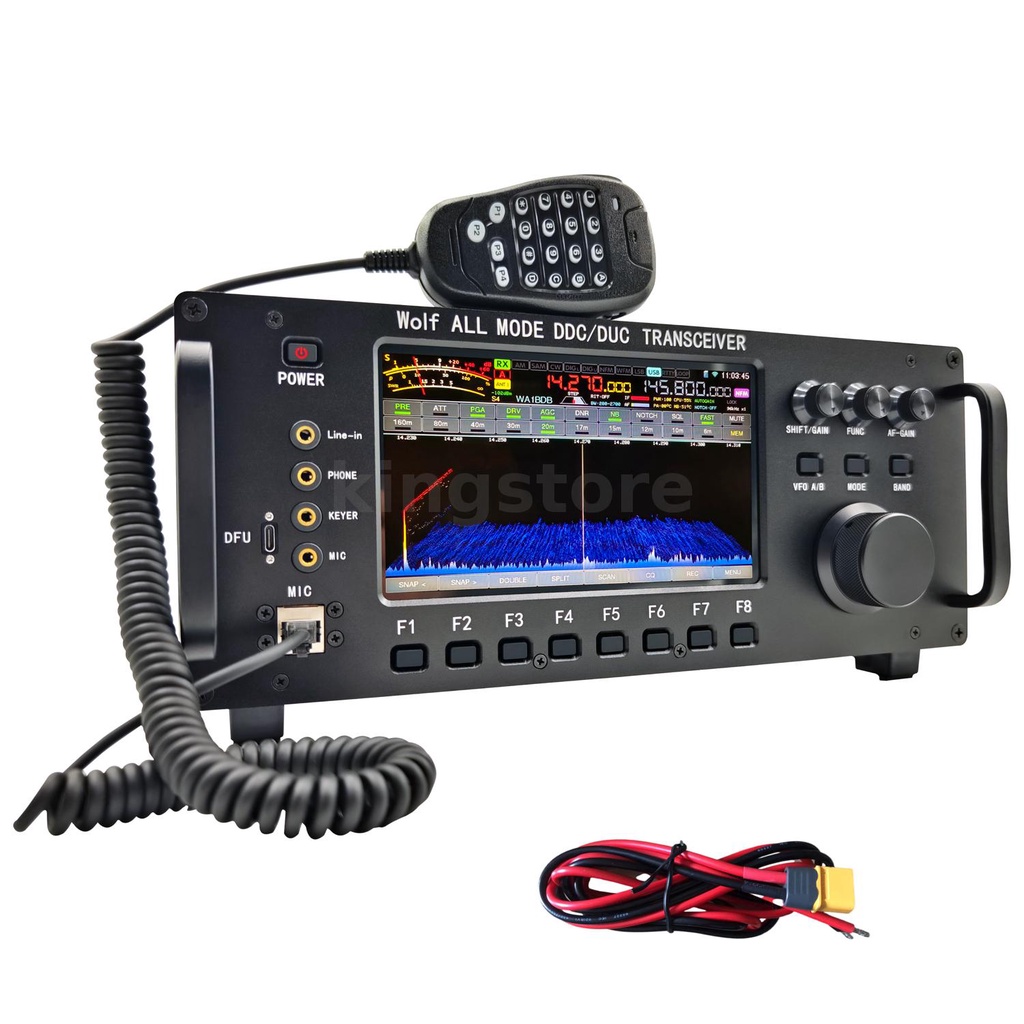 Wolf DDC/DUC All Mode Transceiver LF/HF/6m/VHF/UHF Full Band Radio