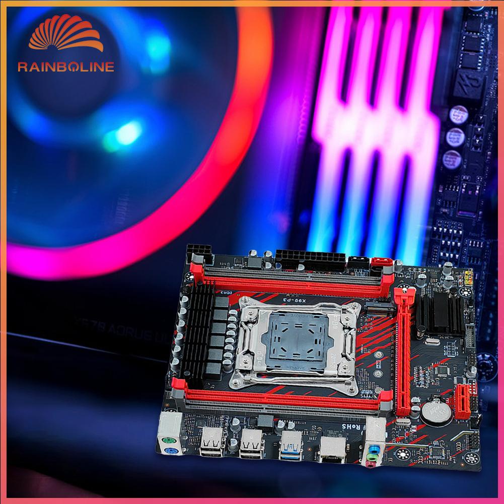 Rain X99 DDR3 ECC Motherboard Kit Desktop Server Motherboard 1866MHz LAG2011V3 Computer