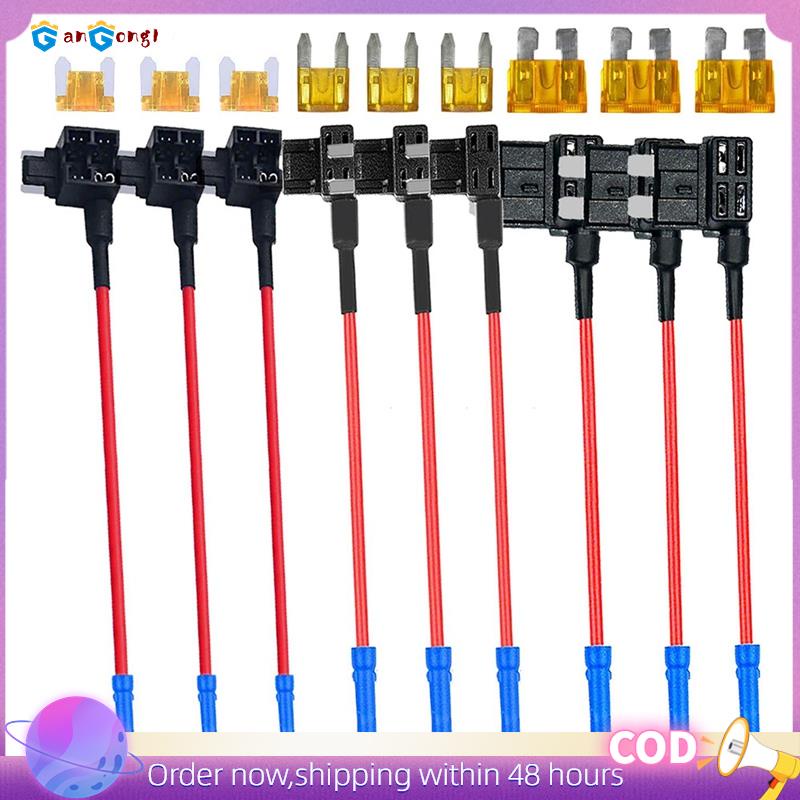 3 Types Add-A-Circuit Adapter & Fuse Kit - Fuse Tap Fuse Holder with ...