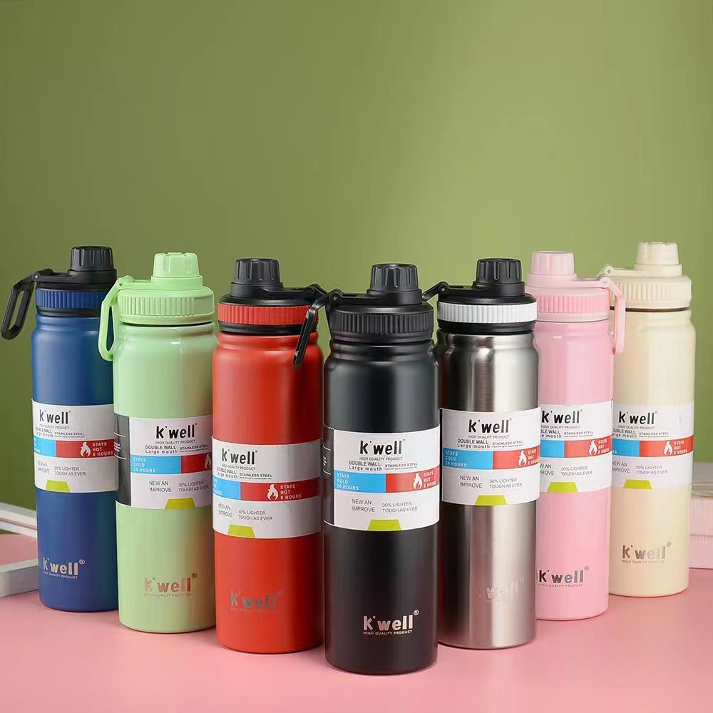 800ML Outdoor Thermos Portable Kettle Water Bottle with Tea Filter 304