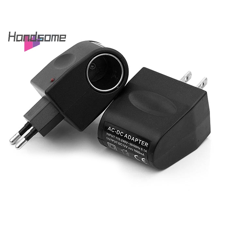Handsome Universal Conversion Plug 220V AC To 12V DC Car Power Adapter