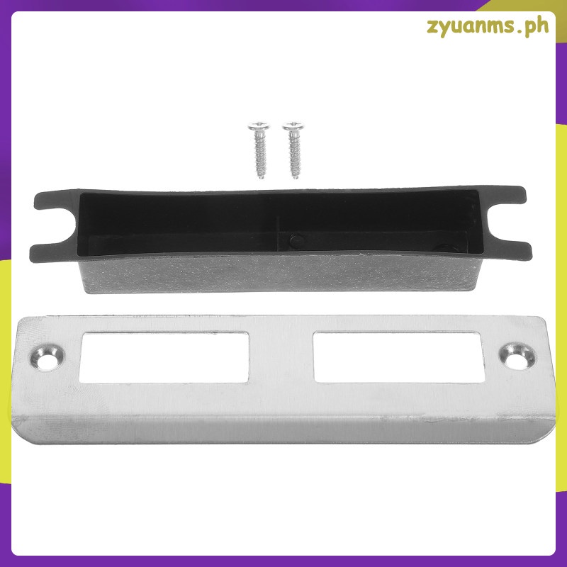 [READY STOCK] 4 Sets Door Strike Plate Guide Sheet Frame Repair Kit Jamb Deadbolt Plates Lock