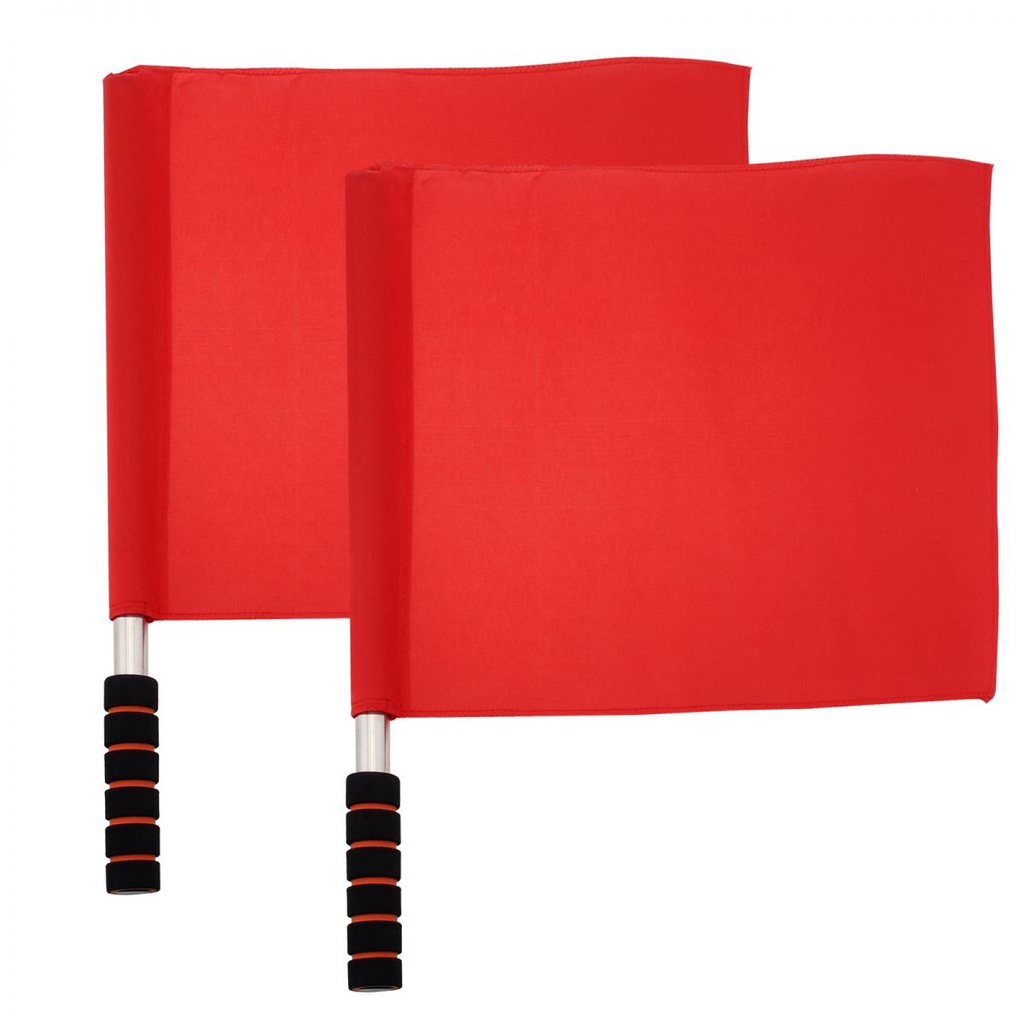 Linkidea Soccer Referee Starter Kit, Checkered Linesman Flags, Referee Cards With