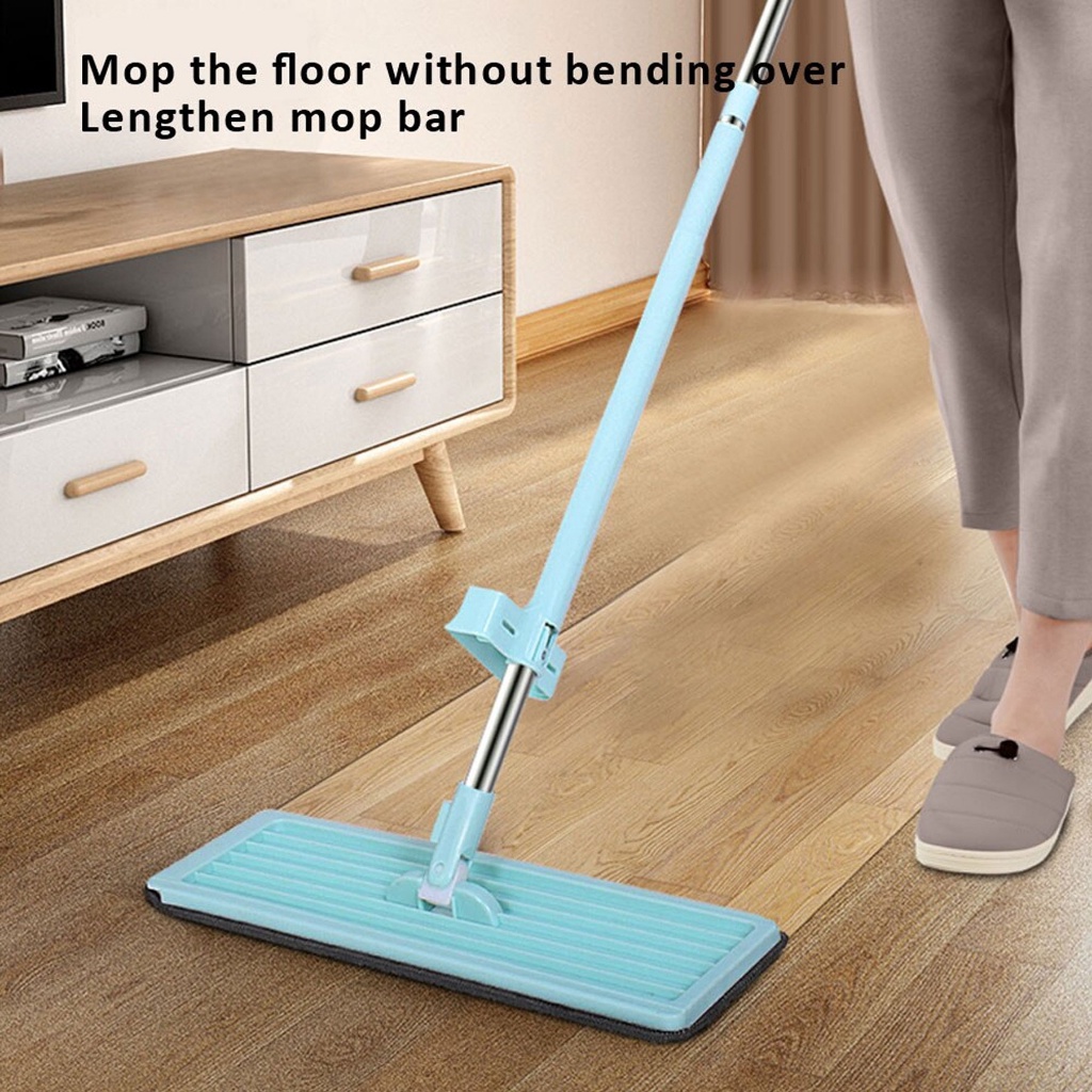 Microfiber Lazy Mop 2 In 1 Wash And Dry Green | Shopee Philippines