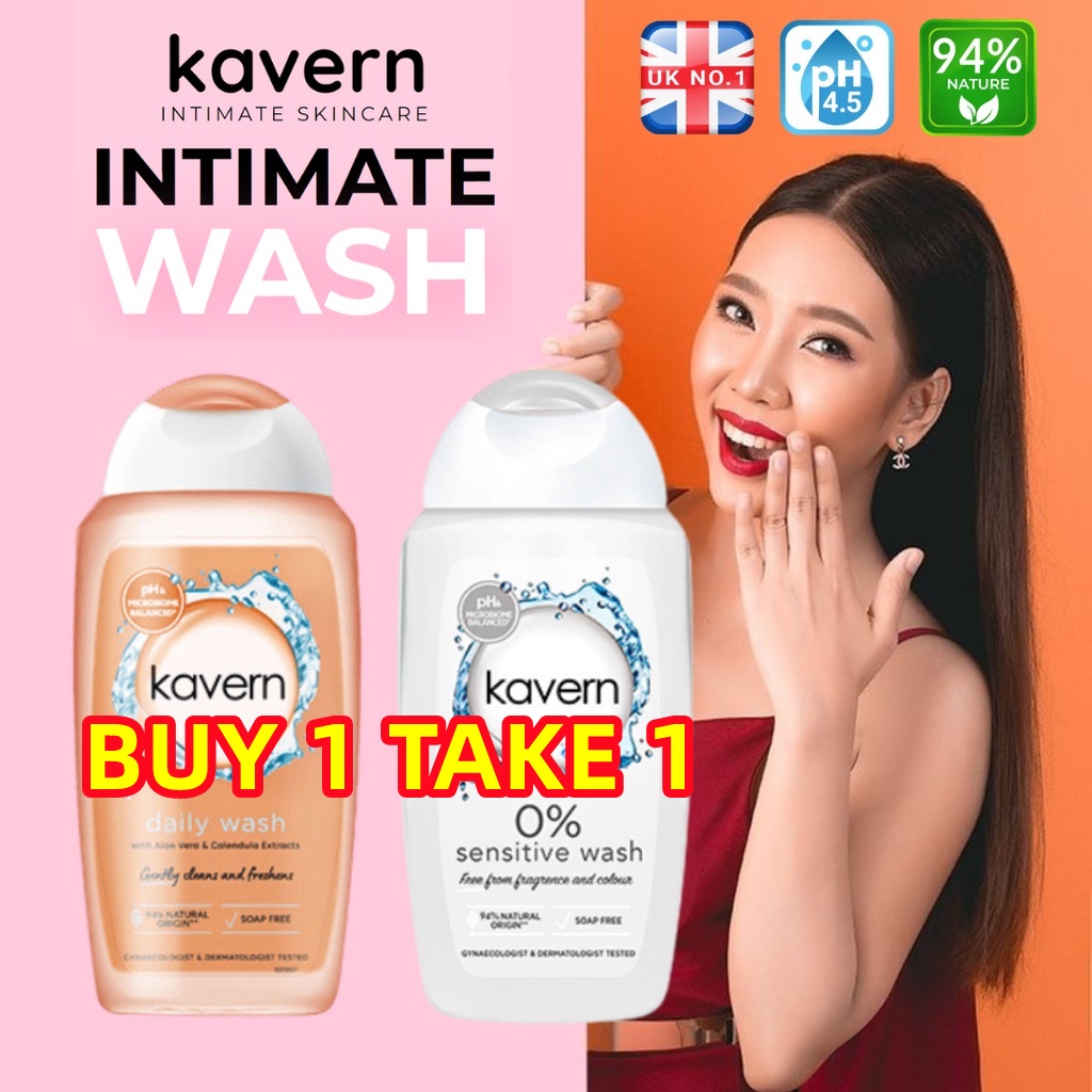 【BUY 1 TAKE 1】Kavern Intimate Wash for women antibacterial private