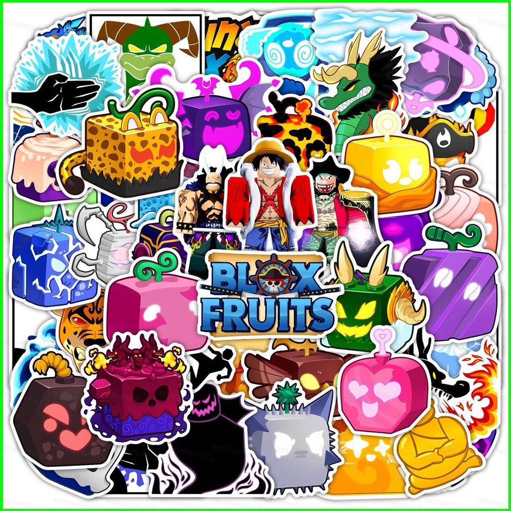 YG 60PCS Set ROBLOX Blox Fruits Fruit Game Cartoon Stickers Party Sg 11134201 7rbmi