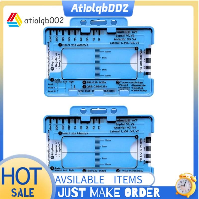 2PCS ECG 7 Step Ruler ECG 7 Step Ruler for ECG 7 Step Ruler ECG Ruler ...
