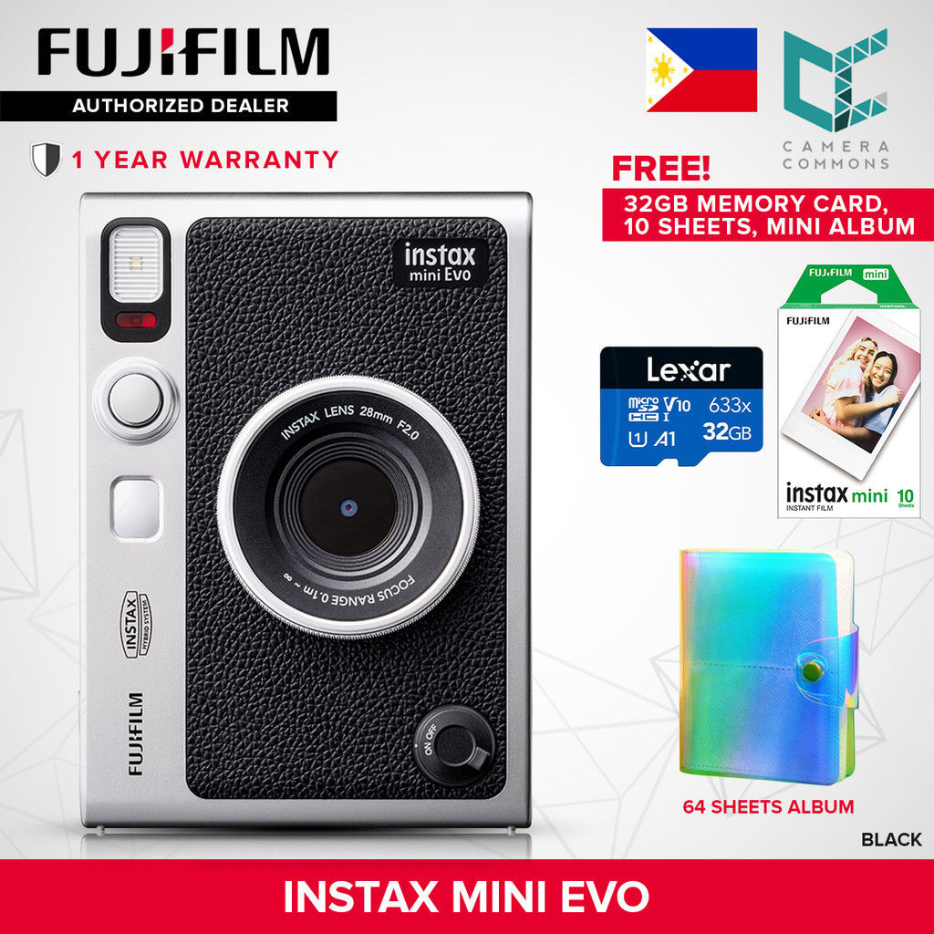 値下げ不可】FUJIFILM instax mini 聞こえれ Evo ブラック
