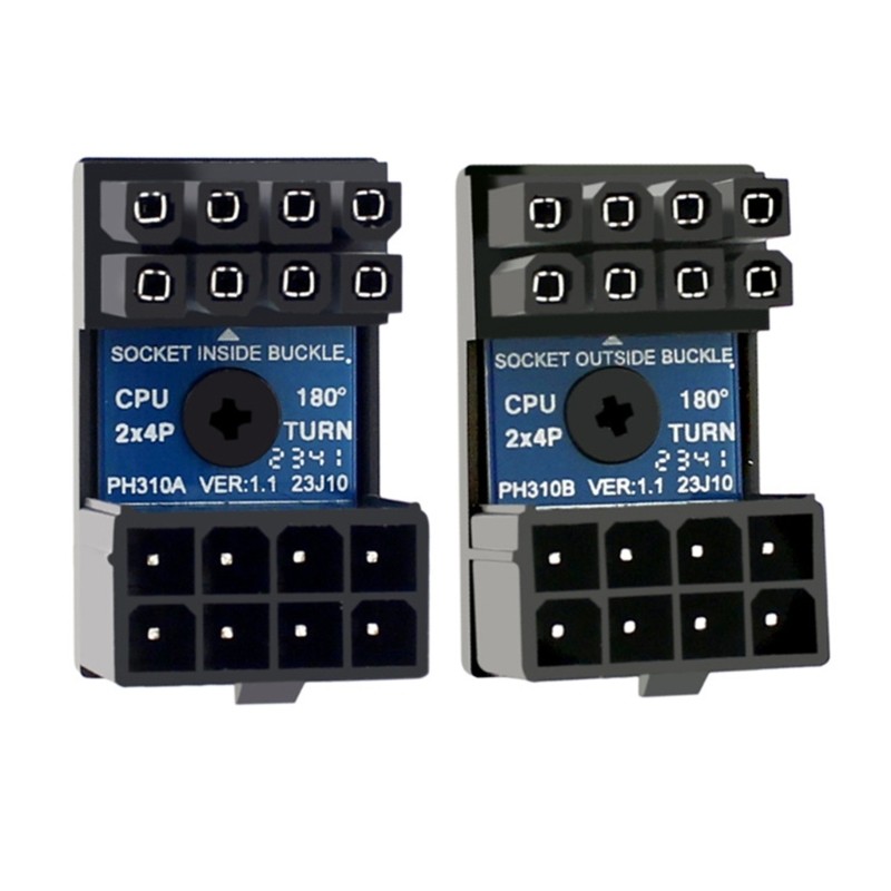 Motherboard CPU Power Adapter Board 180 Degree Angle 8 Pin CPU Power ...
