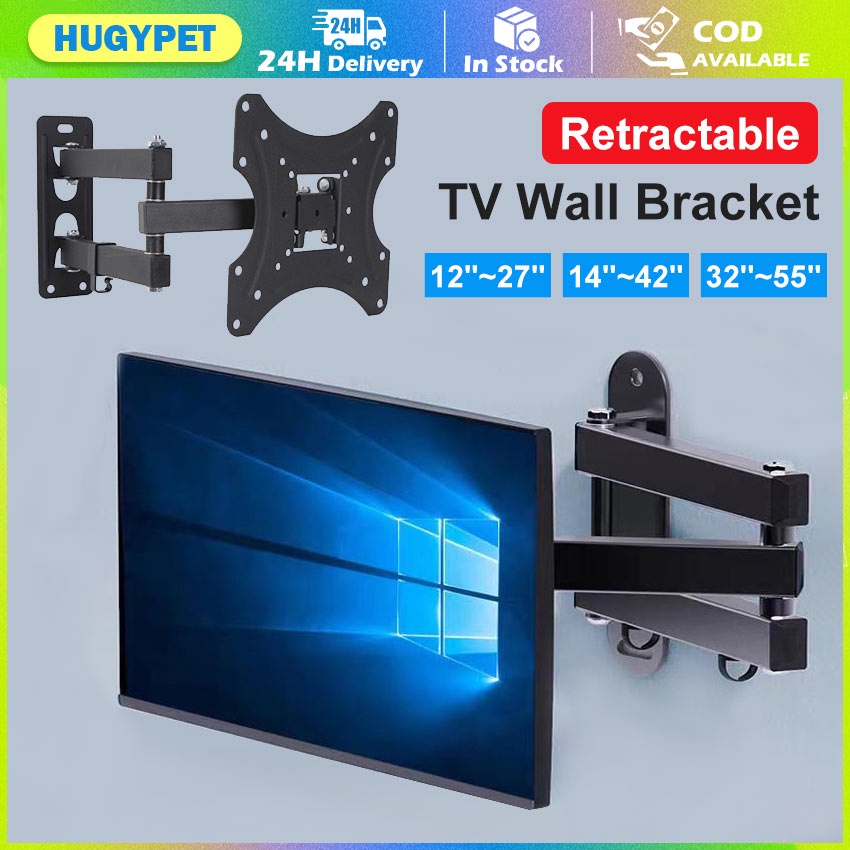 Universal TV Mount WallMounted Fixed Flat Panel Bracket Holder For 12